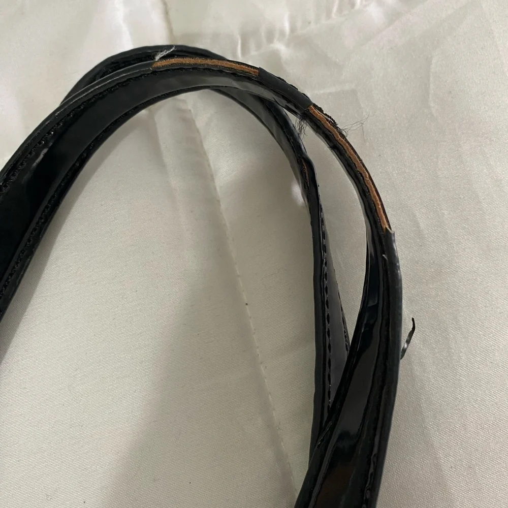 kate spade Black and Tan Striped Straw Tote with Black Bow